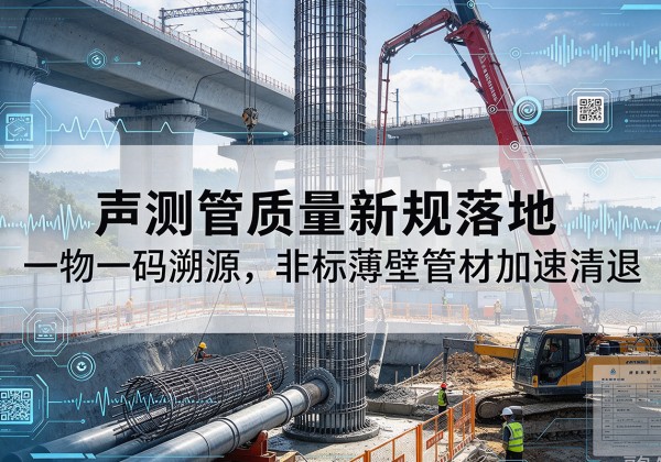 大观声测管质量新规落地，一物一码溯源，非标薄壁管材加速清退